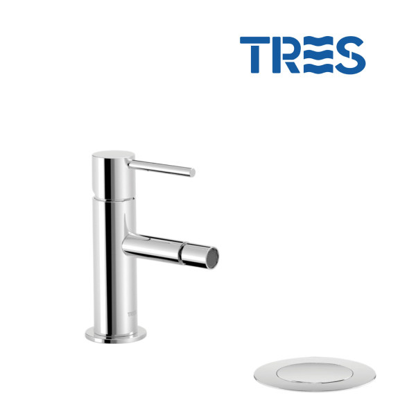 Mitigeur pour bidet chromé Study - TRES 26212001D